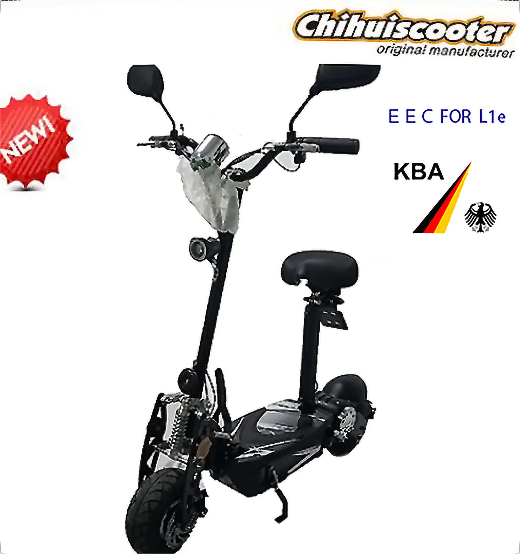 1000w electric scooter Fastest  EEC scooter in Europe Requirement KBA  In Germany