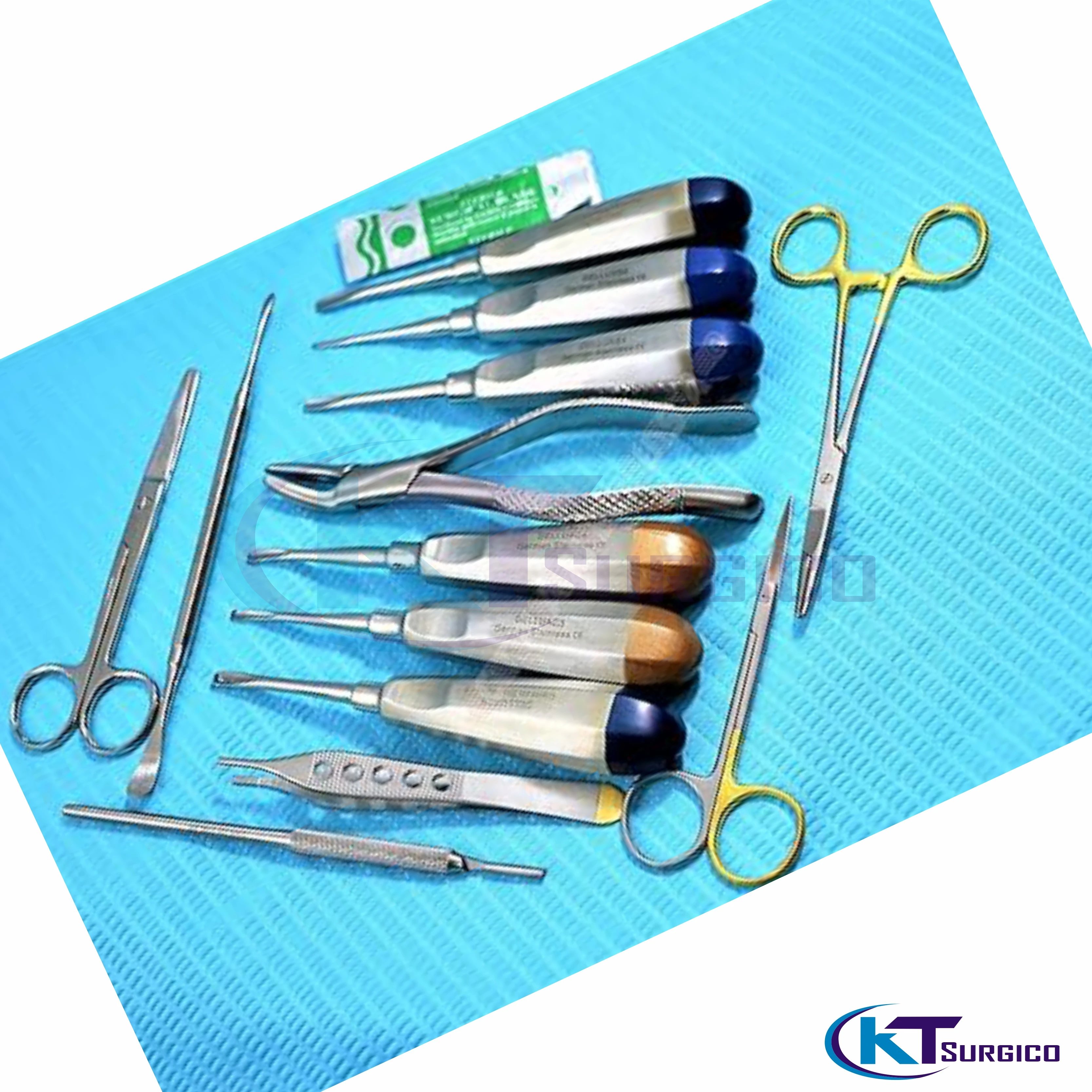 Professional High Quality Stainless Steel Dental Instrument Set Elevators Forceps Scissor with Blade for Cleaning Filling Teeth