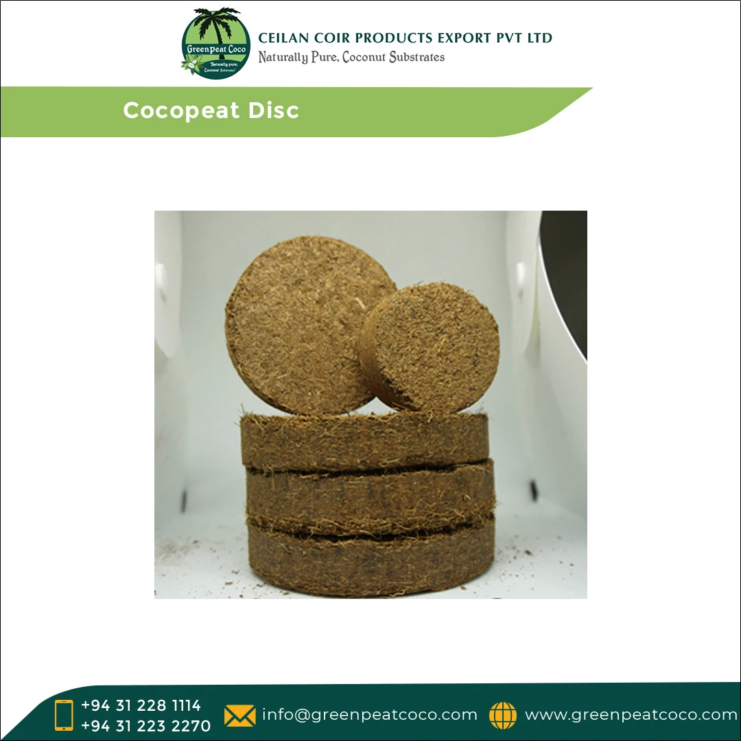 Wholesale Selling Greenhouse Horticulture 100% Natural Cocopeat Fiber Grow Disc for Planting Flowers at Reasonable Price