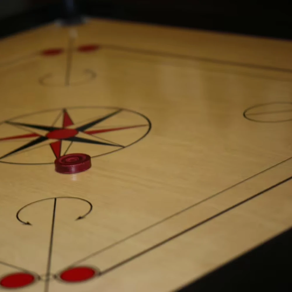 Высококачественный турнирный Размер Carrom настольная игра деревянные монеты стенд Страйк порошок Семейная Игра