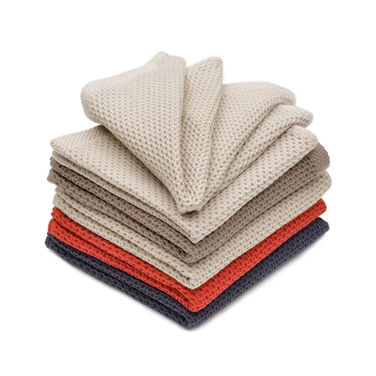 Serviette Sec De Cuisine High Quality Kitchen Tea Towels Supplier Restaurant Waffle Weave Cotton Quality Kitchen Towels