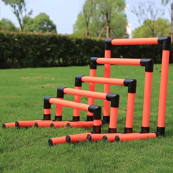 Cheap Custom Plastic Quality Sports Adjustable Field Agile Bar Portable Speed Training Athletic Soccer Football Agility Hurdles