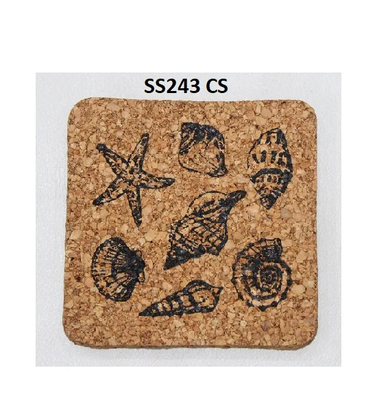 2023 New high quality cork dining table mat with customized shaped and design eco friendly cork mats