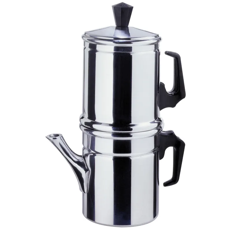 Napoletana Drip coffee maker - Aluminium 99,5% cups 12 for an aromatic coffee with light consistency