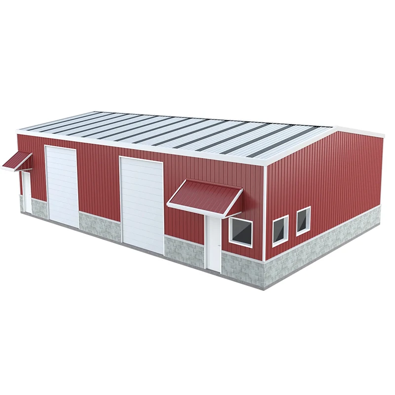 Pre-Built Steel Workshop Buildings to USA Construction Materials Prices Prefabricated Steel Structure Warehouse