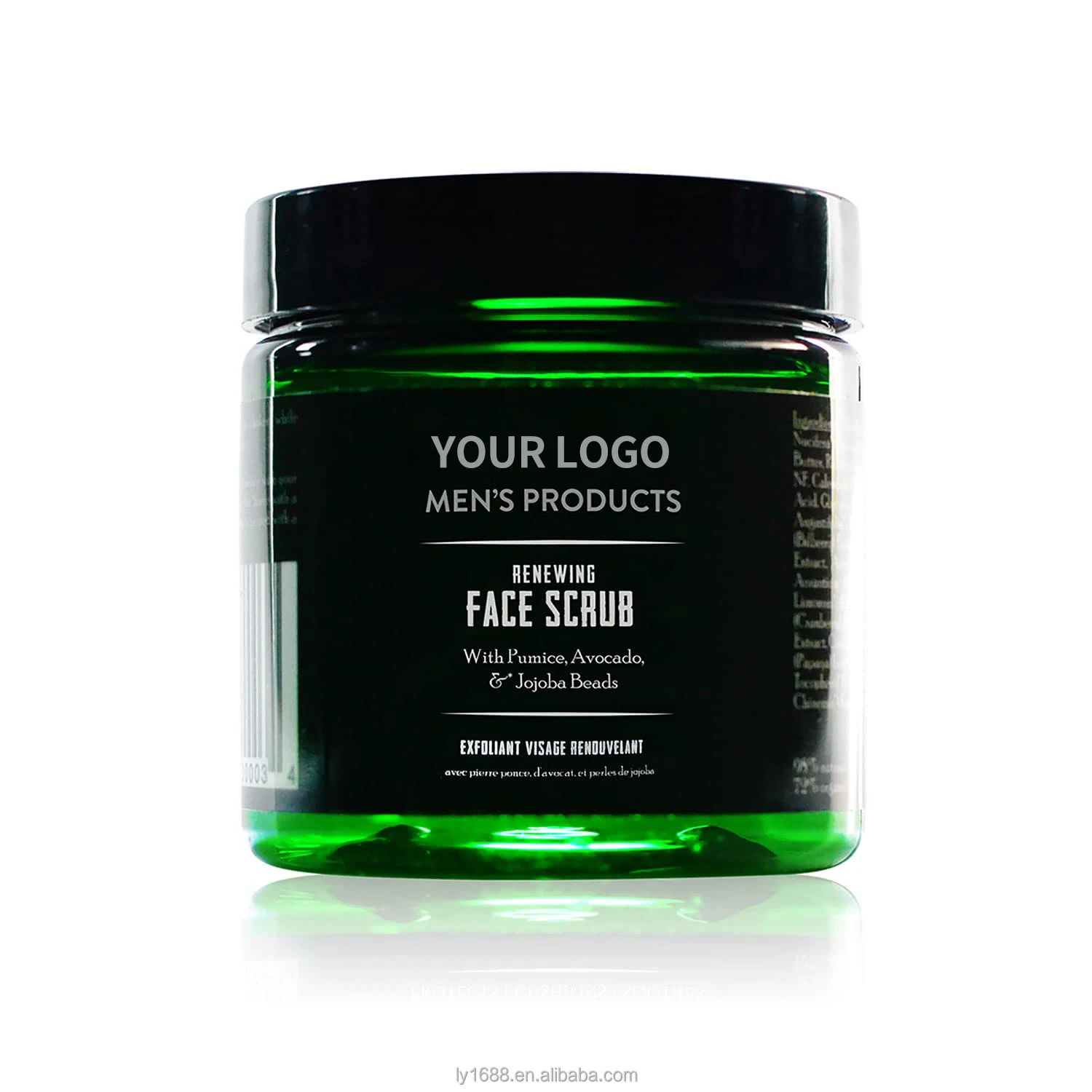 Private Label Natural Organic Deep Exfoliating Facial Scrub for Men Face Care Acne Treatment Whitening Sloughs Away Oil