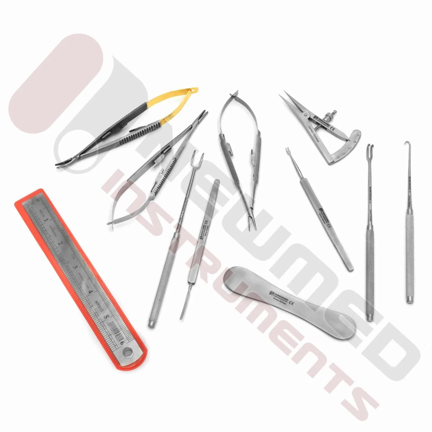 Набор инструментов для микрохирургии и блефаропластики из 30 штук набор глаз инструменты пластической хирургии щипцы