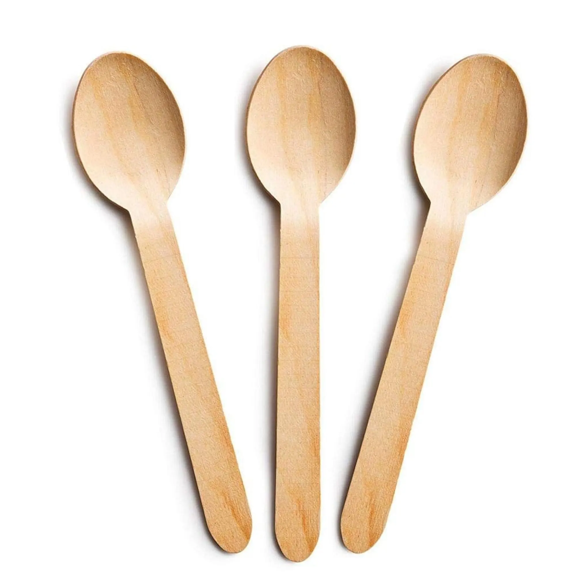 Natural Wooden Scoop Disposable Cutlery
