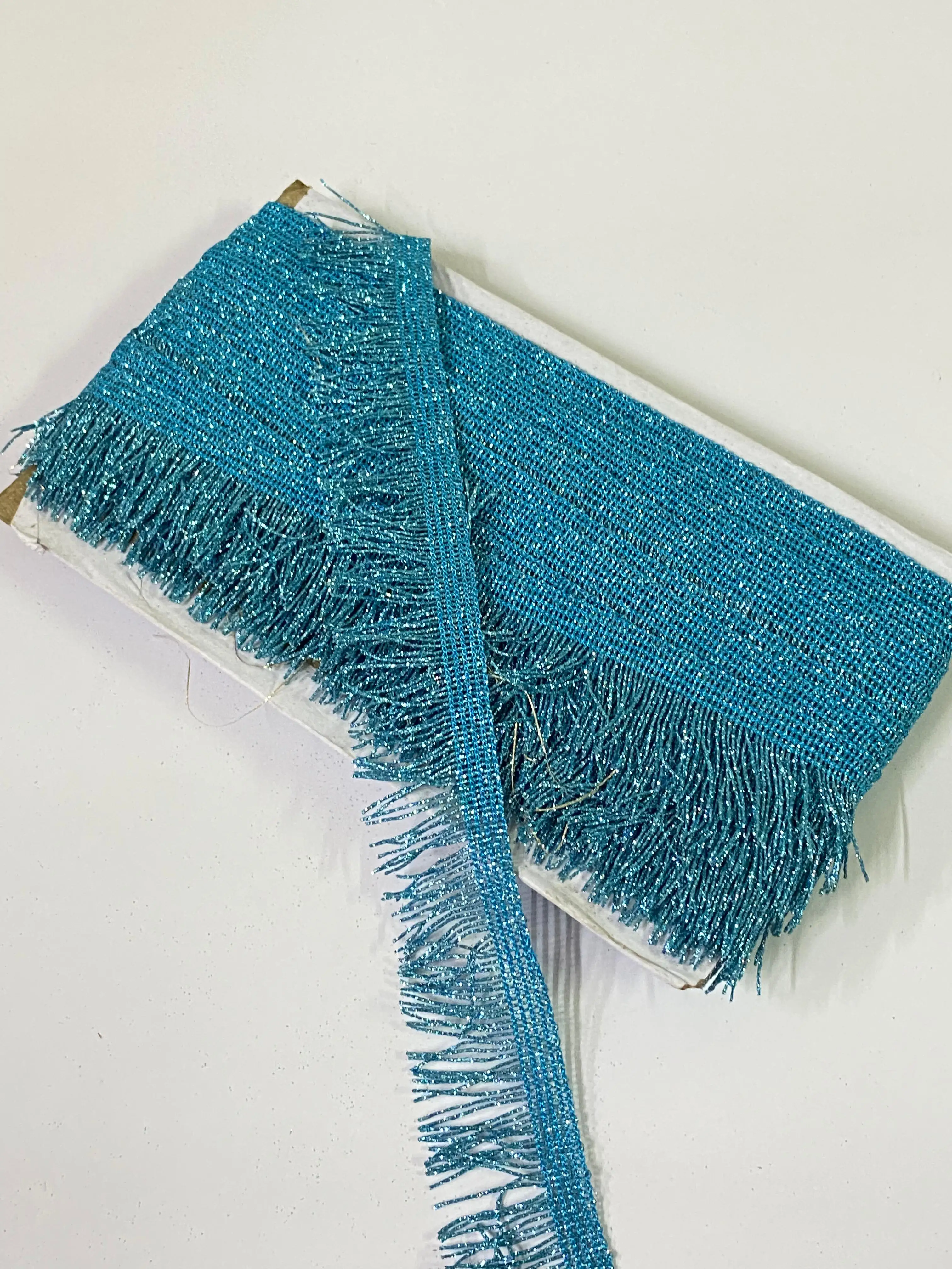 Red Glitter Metallic Lace Trim Tassel Fringes Bullion Lace Trim For Garments Decoration of Christmas Tree