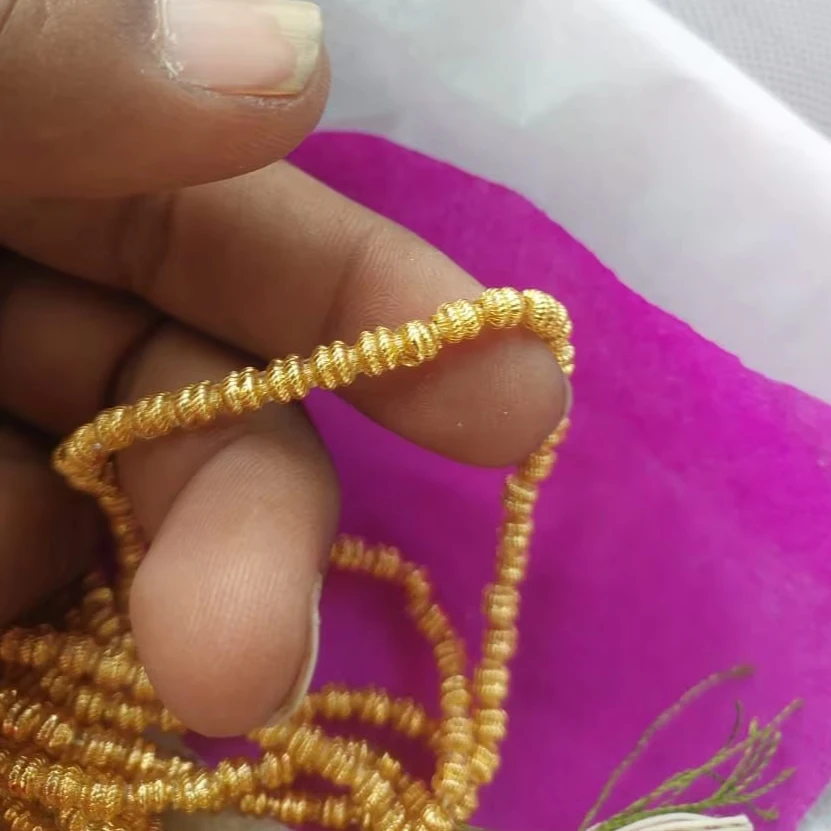 Hollow Glass Beads Goldan 2mm to 6mm