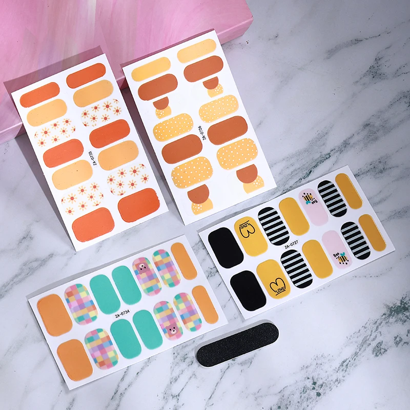 $ 0.11Wholesale Full Wrap Art Nail Polish Foil 3D Nail Sticker