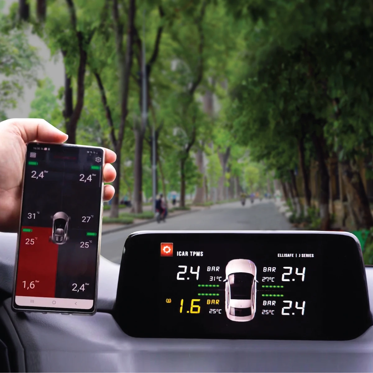 Hot saling tpms tire pressure sensor for all mazda cars with tire pressure and temperature super smart wanring on the car screen