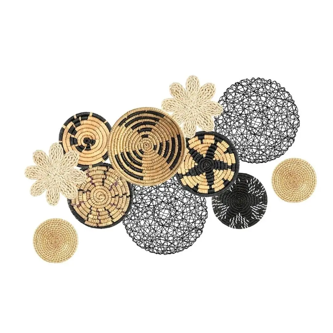 Alibaba Best Sellers Handicraft Wall Hanging Eco-Friendly Rattan Decoration for Your House Made in Vietnam Green Home Design