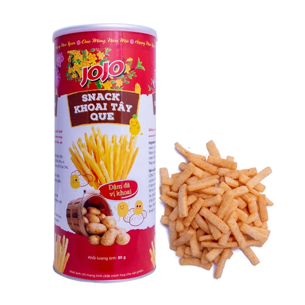 Fast Delivery Stick Potato JOJO Brand Wholesale Snack Food Packaging Material Customized Packaging From Vietnam Manufacturer