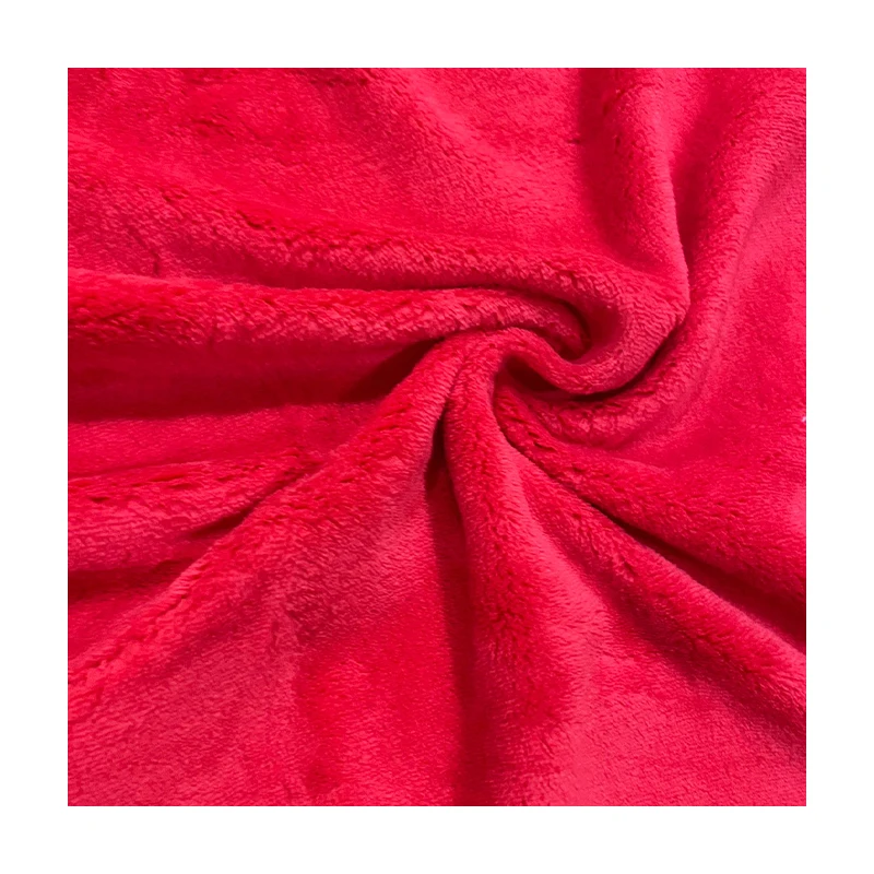 Hot Sale 100% Polyester Super Soft Flannel Fabric Multi-Color for Toy Doll Garment Home Textile Quick-Dry Upholstery Use