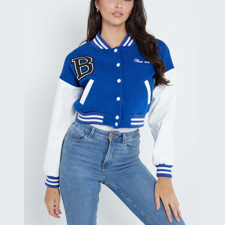 Бейсбольная куртка с длинным