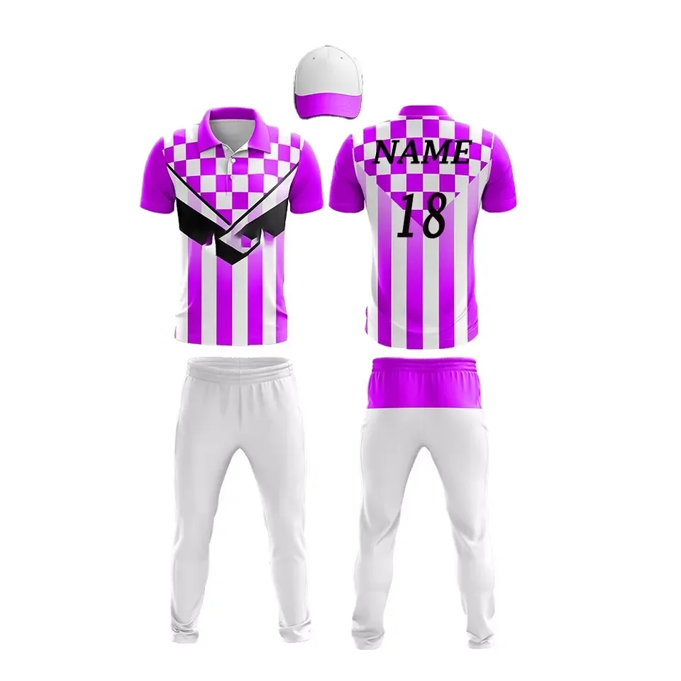 High Quality Custom Sublimated Cricket Wears Cricket Uniforms With Jerseys And Trousers Men High Quality Printed Cricket