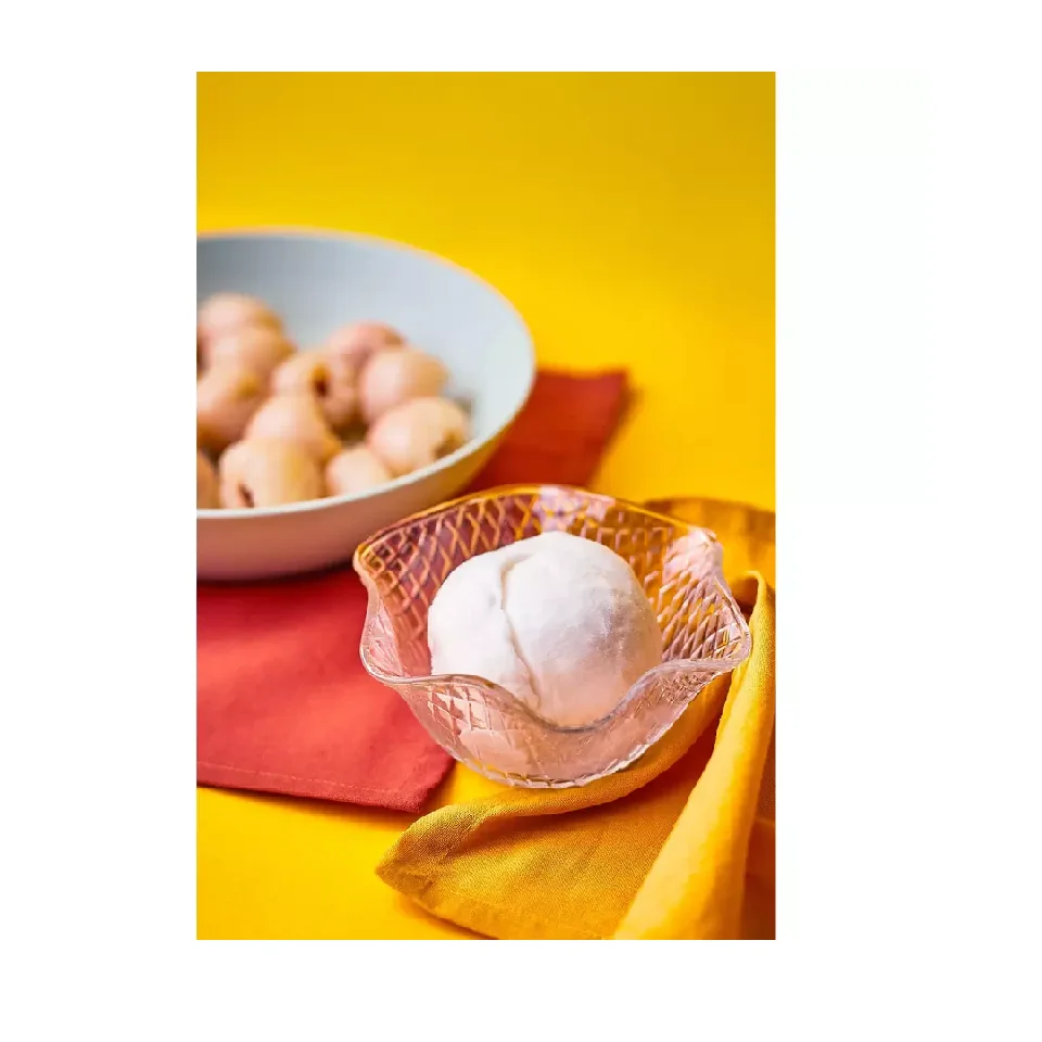 New Product Refreshing Fragrant No Artificial Colouring Frozen Fruity Sweet 3.5oz Cup Lychee Sorbet Ice Cream Made in Singapore