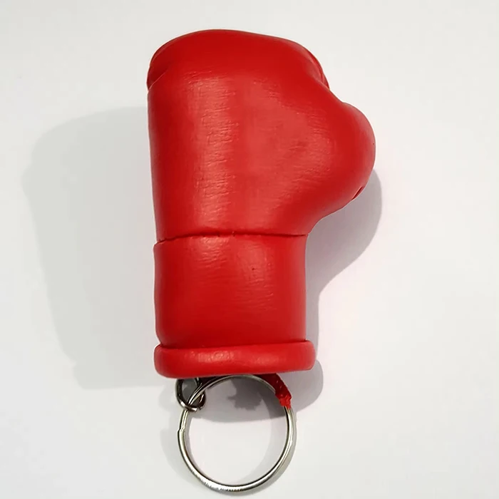 Оптовая продажа кожаные мини-боксерские перчатки брелки с индивидуальным принтом боксерские мини-брелок автомобильное зеркало и настенное украшение