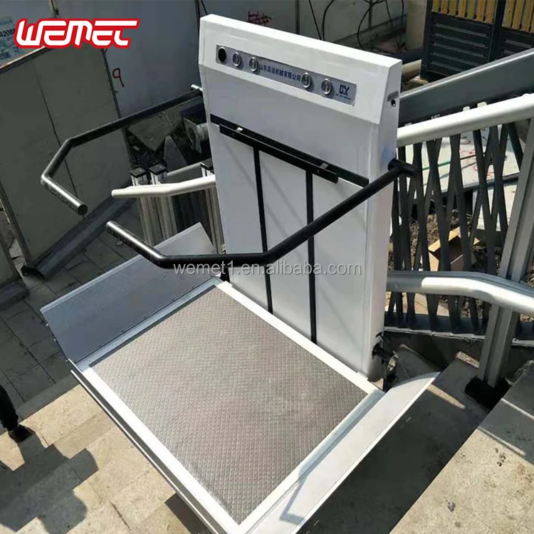 Outdoor electric wheelchair lift curved stair lift vertical inclined platform lift