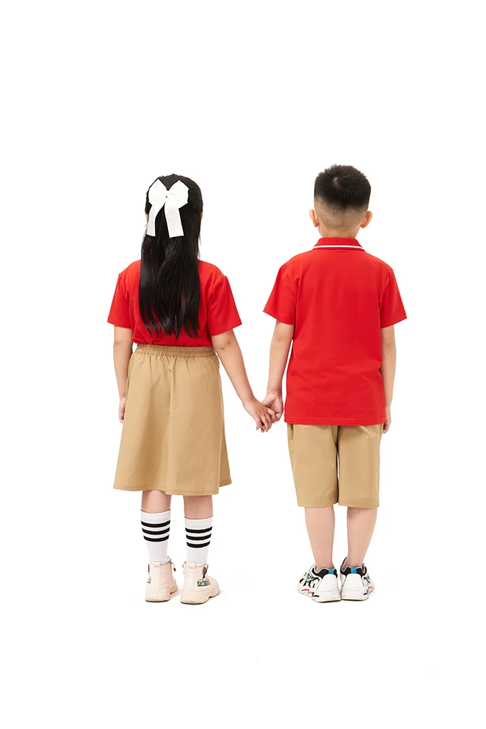 Made In Vietnam Number One Unisex Red+Rip Polo Shirt Short-Sleeve Best Children Uniforms For Sale