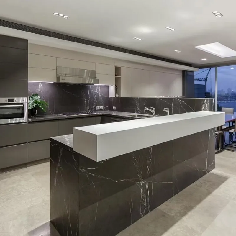 Night Sky Marble Nero Marquina Marble Kitchen and Bathroom Countertop