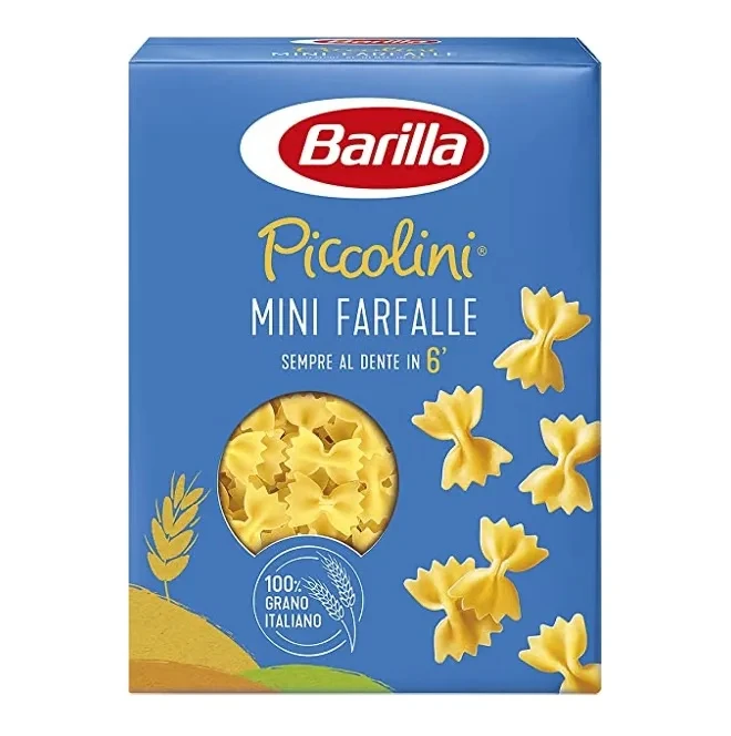 Farfalle gluten free pasta High Quality Low price Italian Pasta Farfalle 500gx24pcs Durum Wheat Semolina butterflies