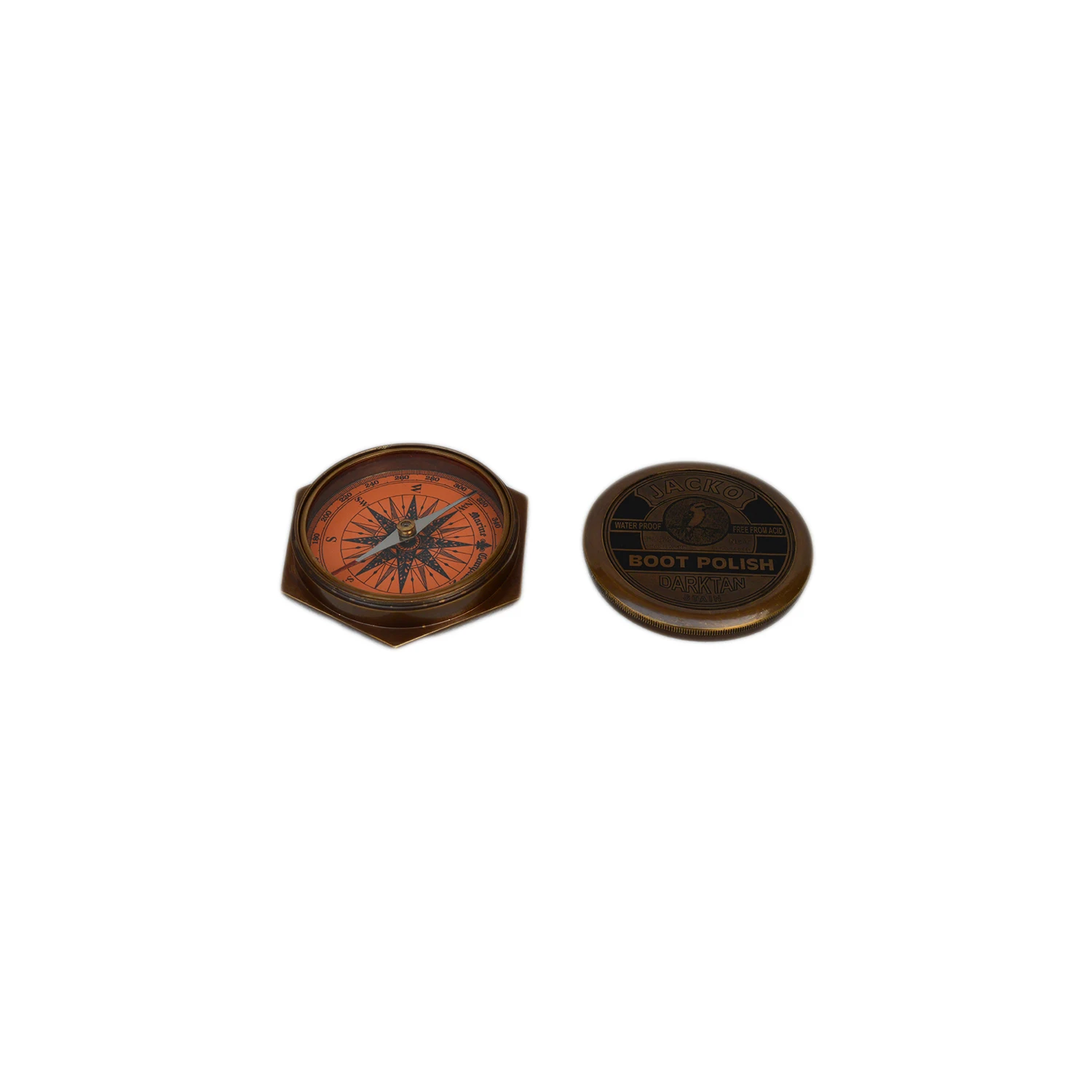 High Quality Compass Multi-functional Designer Vintage Style Pirate Coin Solid Metal Outdoor Nautical Gadgets