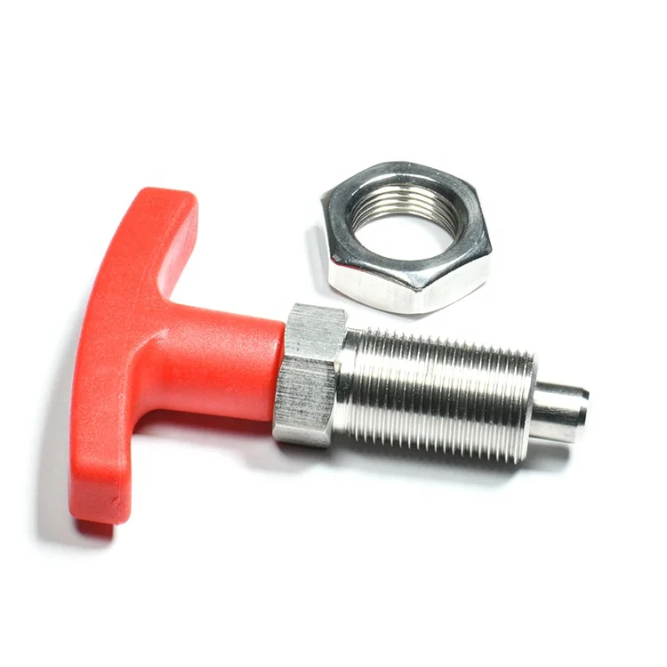 Углеродистая сталь нержавеющая Ручка выдвижной пружинный Плунжер T ручка указательный плунжер