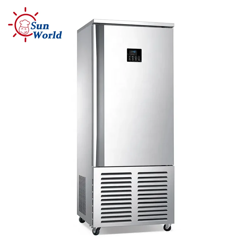 Commercial 15 Trays High Capacity Commercial Trays Meat Fridge Frozen Blast Chiller Freezer Shock Freezer for Fish