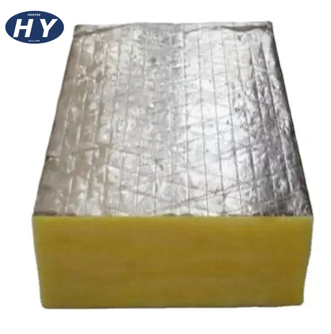 Energy Saving High Quality Thinner One Side Aluminum Foil Veneer Glass Wool Board For Wall Roof Floor Insulation