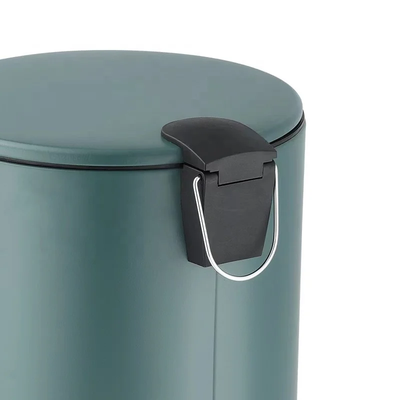 Kitchen bathroom Soft-Close Round Rust Protection 12 litres stainless steel step trash can