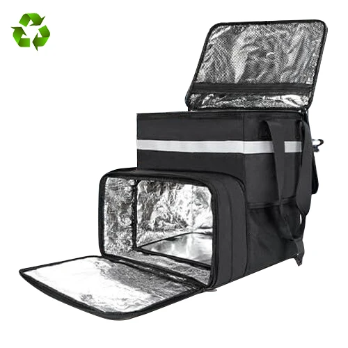 Customized Logo High Quality Shoulder Back Large Capacity Multi-functional Thermal Handbag Pizza Bag Food Cooler Bag Insulated