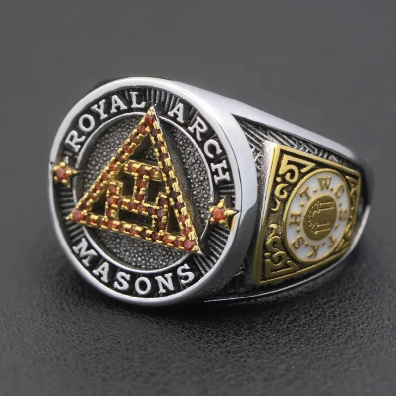 Holy York Rite Royal Arch Chapter Masons Masonic Solid Sterling Silver Ring Masonic Embroidered Masonic Grand Hotel Fringe