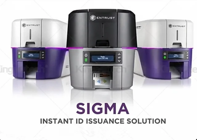 ID Card Printer DS3 Single Sided Or Dual Sided Plastic Pvc Card Printer For Entrust Sigma