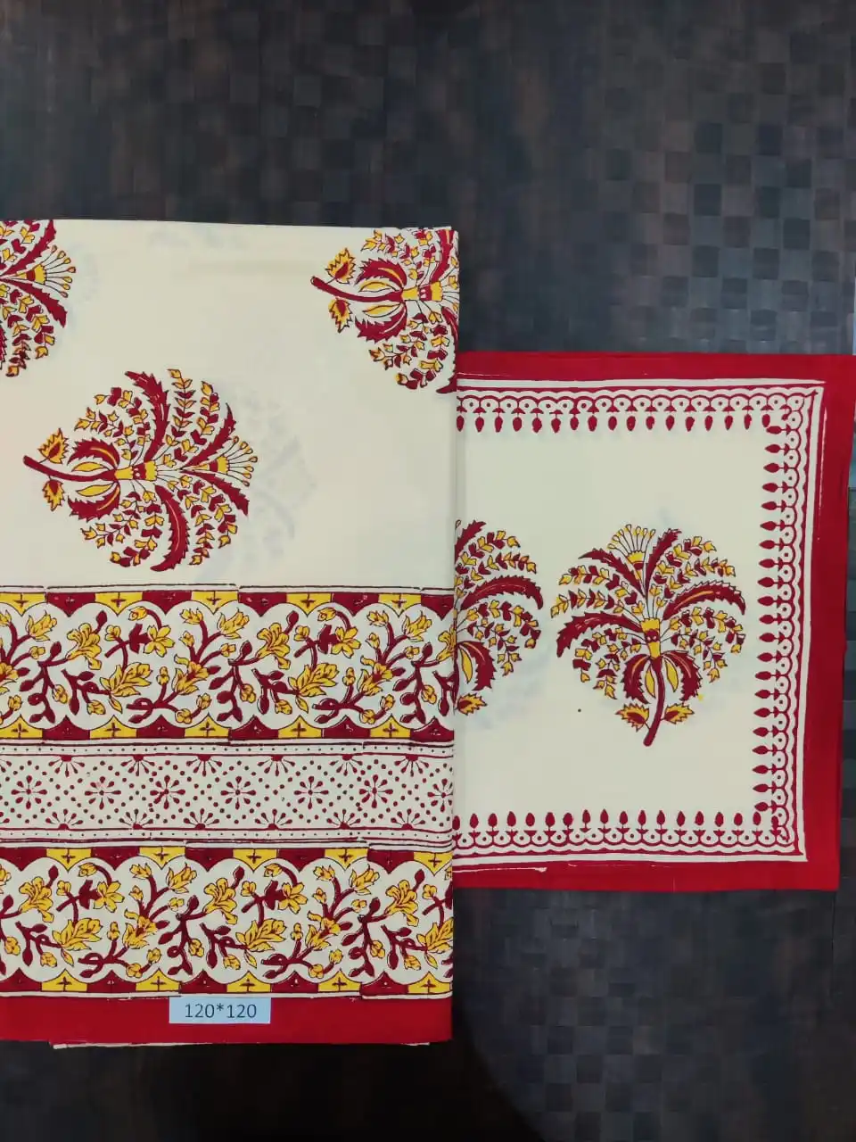 custom made 100% cotton printed bed sheets in floral patterns available in jumbo sizes of 120*120 inches