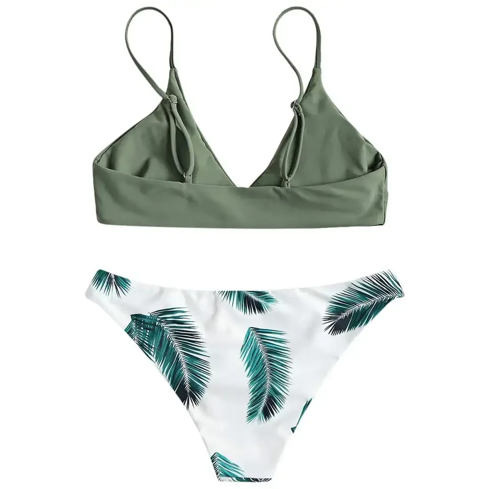 Best Selling Girls Bikini Sets In Custom Colors Polyester Made Wholesale Beach Swimming Suits With Custom Logo