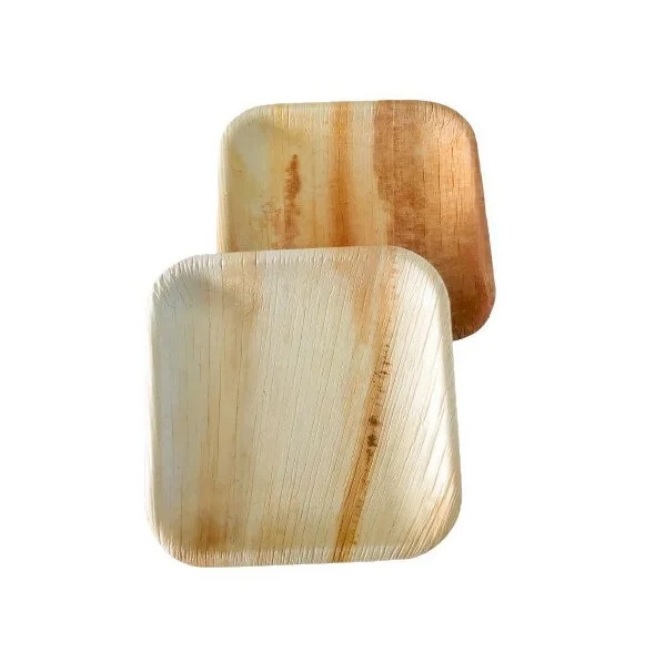 Best Prices Disposable 7 Inch Areca Palm Leaf Plate 100% Natural Party and Wedding Flatware Plates Biodegradable Micro Safe