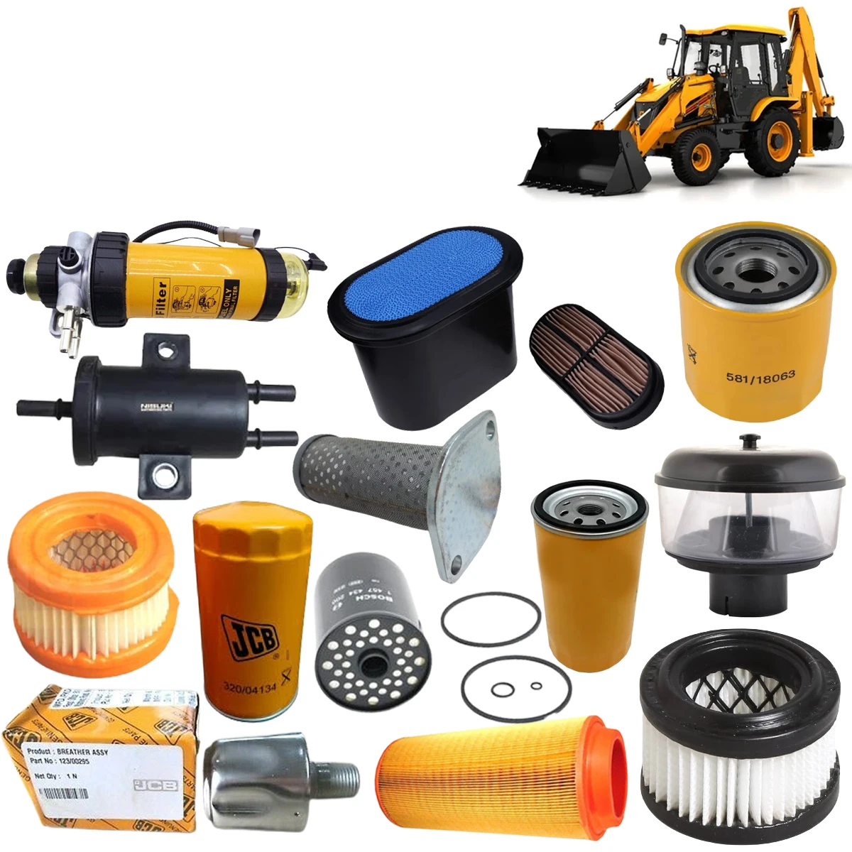 Запасные части для фильтров JCB 3CX