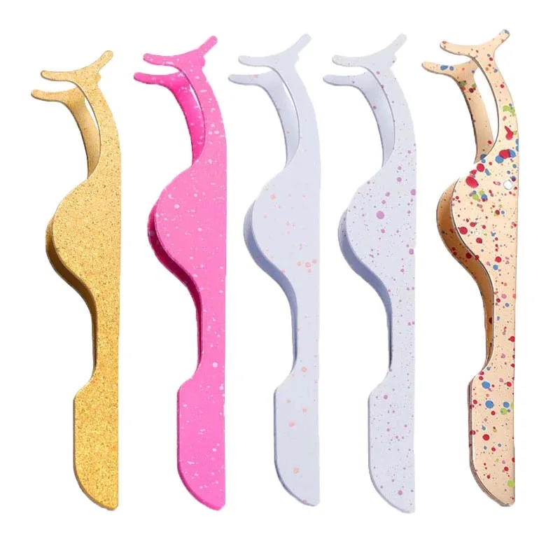 New Design Tweezers Clip Eyelash Applicator False Eyelash Auxiliary Makeup Tool Eyelash Tweezer For Lash Extension