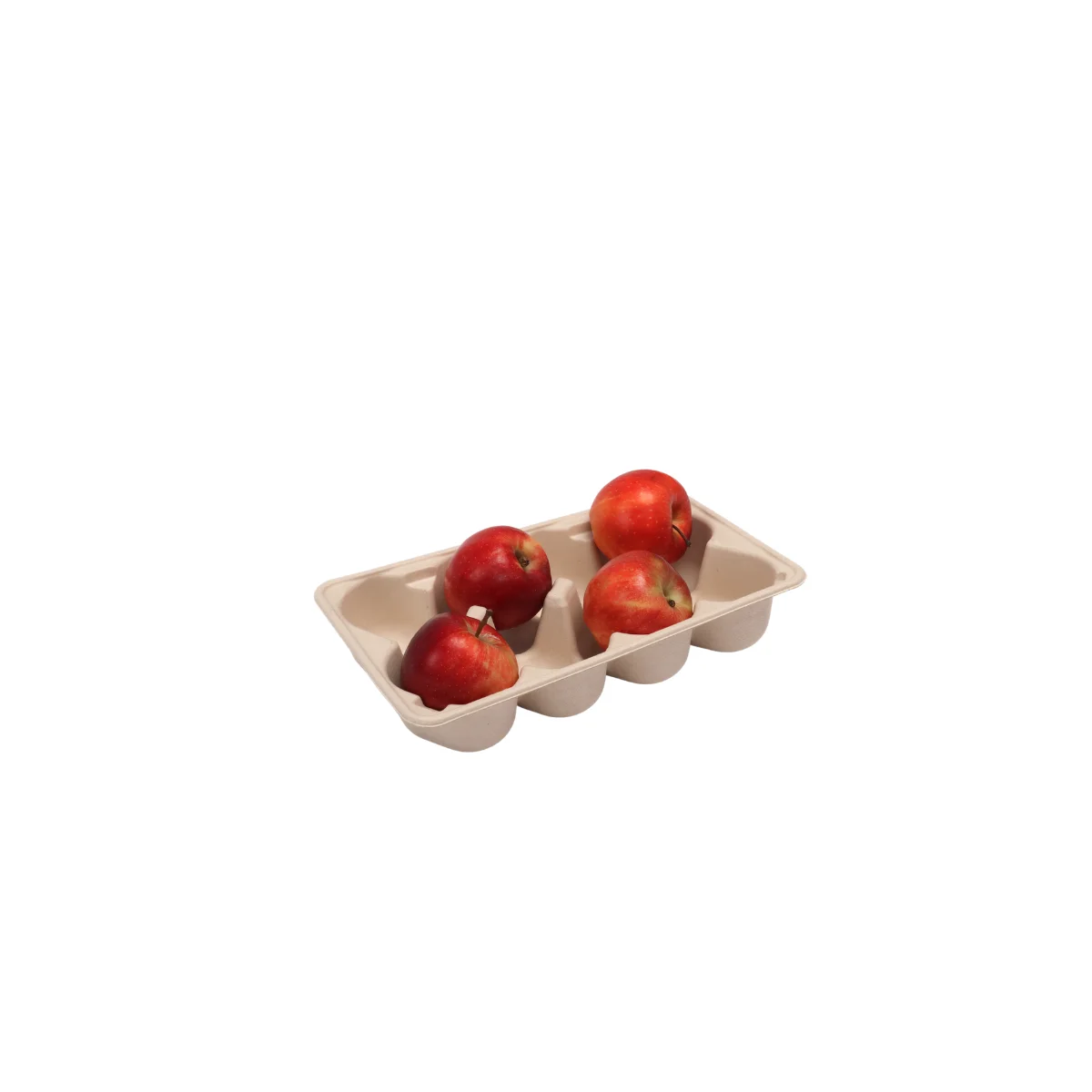 Apple Packaging Fresh Fruit Tray Paper  Bio Degradable Compostable Molded Pulp tray Tray eco-friendly Vietnam Manufacturer
