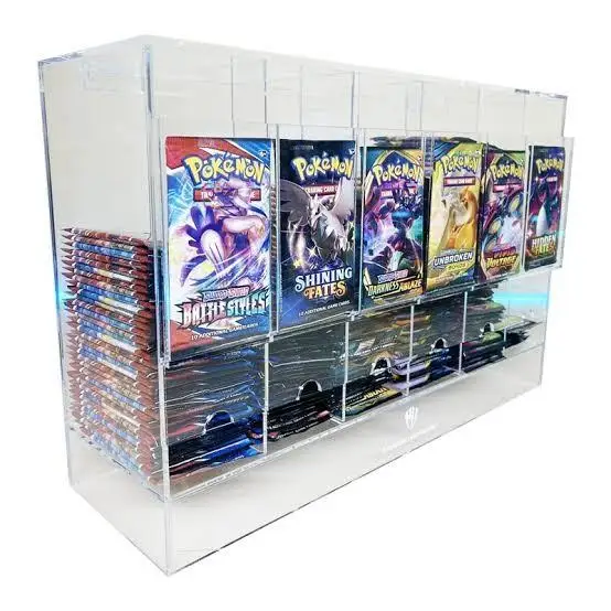 Custom Tcg Accessories Products Wholesale One Piece Acrylic Booster Box Case For Cards Magnet Japanese Hot Sale
