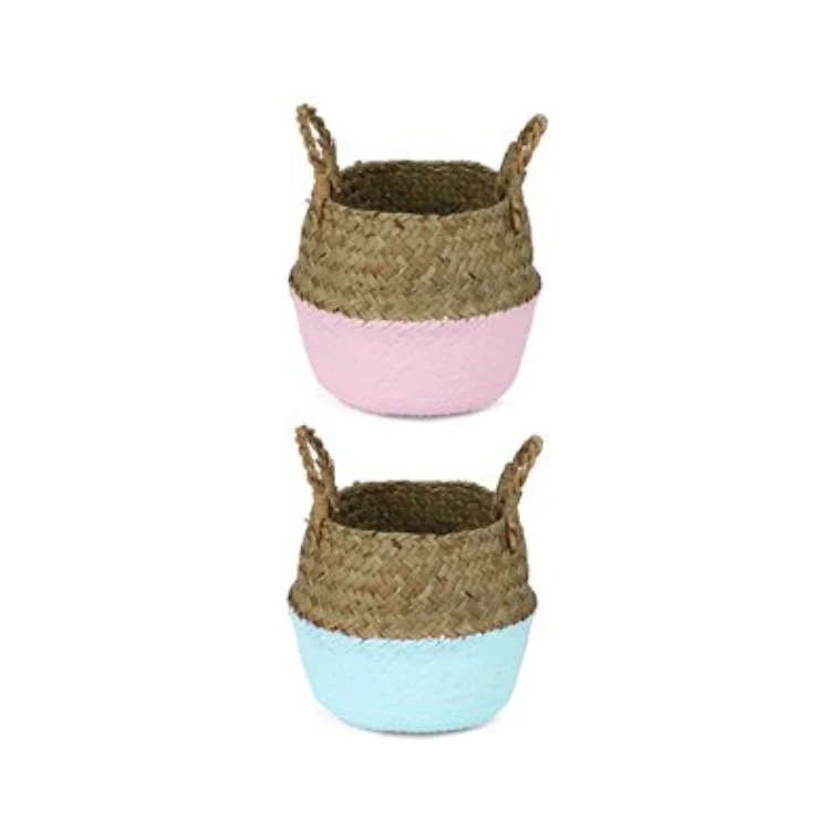 Seagrass Basket Good Price With Handles Decoration Handicraft Custom Size Made In Vietnam Manufacturer