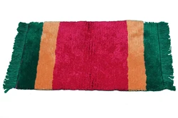 Hand Loom Wool Carpets Cotton Bohemian Style Small Area Rug Washable Handmade craft wool mat