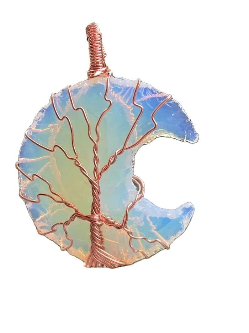 Ожерелье из хрустальных точек проволока натуральный тигровый глаз золото натуральная любовь OEM подвеска на заказ от кристаллов поставка Индии