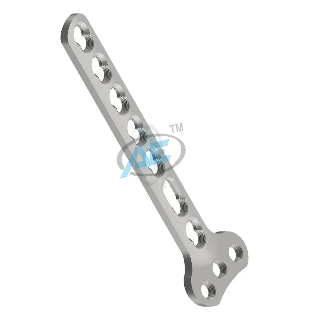 ISO Certified Indian Manufacturer High Quality Titanium Products 3 Head Hole Locking 3.5mm Small T Plate Orthopedic Implant