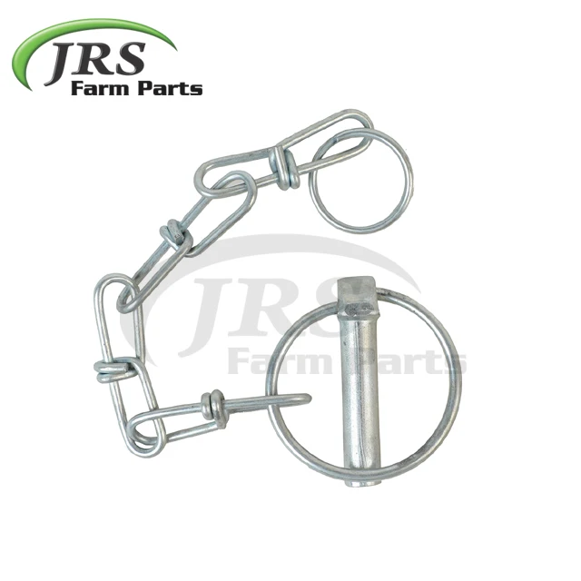 Stainless Steel Safety Linch Pin with Chain Wire Lock Threaded Round Tab