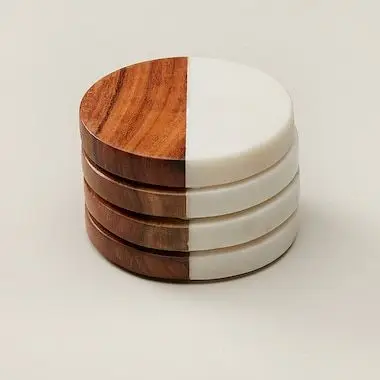 Wood Resin Coaster Coaster With Hard Base Available For Use In Kitchen By A Z Crafts