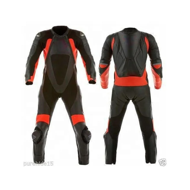 Top Quality Genuine Leather Racing Suit Motorbike Breathable Racing Suit with Customized Logo Design