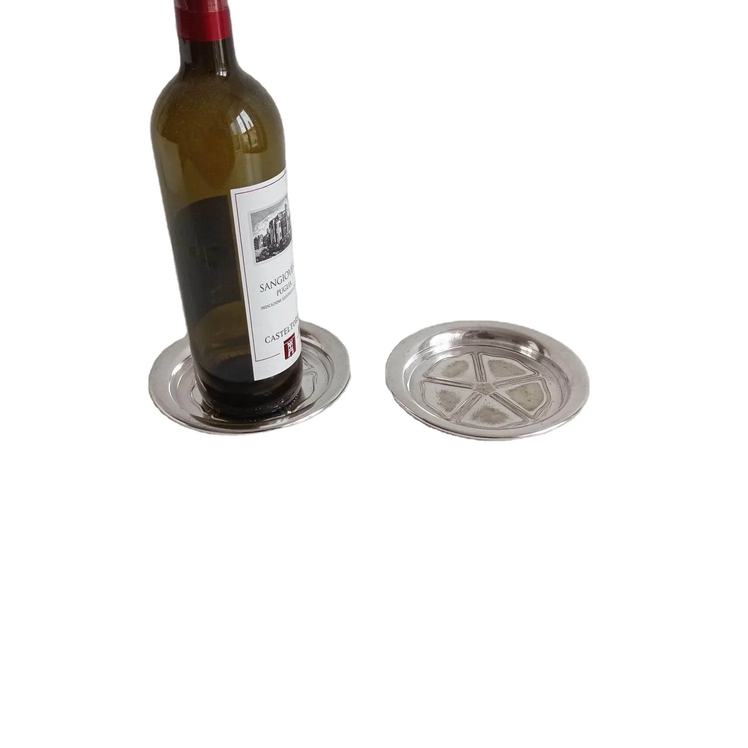 High quality Aluminum wine bottle coaster latest design Mats & Pad Aluminum wine bottle coaster at cheap price